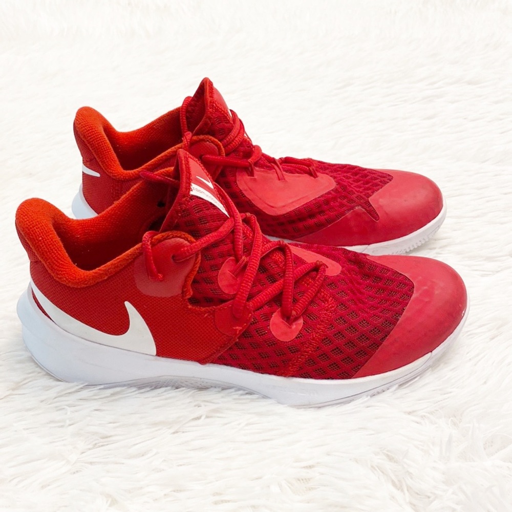 NIKE | Court Hyperspeed Volleyball Sneakers shoes athletic red white women’s 7